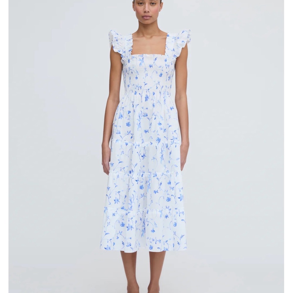 Hill House Ellie Nap Dress in Blue Botanical